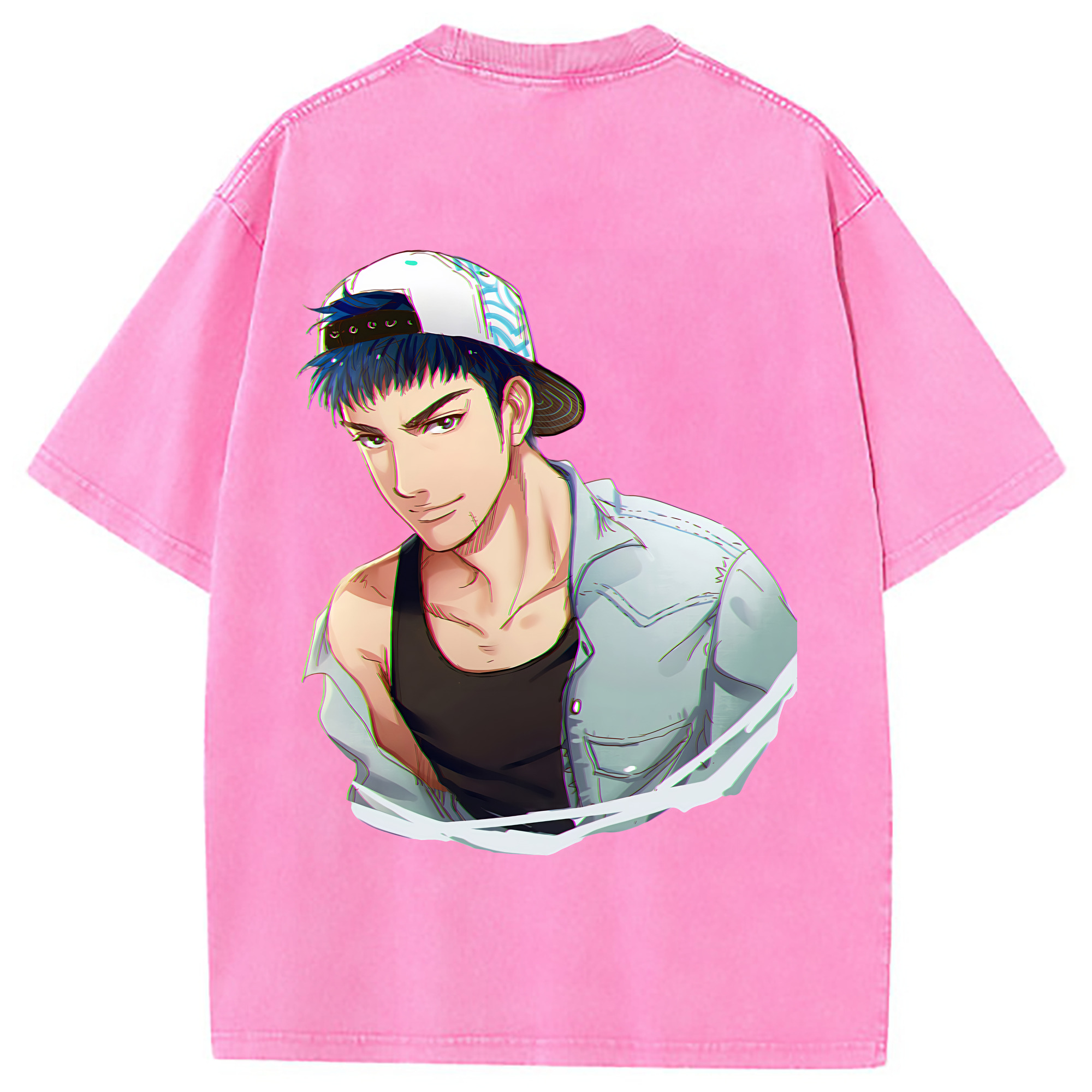 （画像用） SLAM DUNK／スラムダンク 綿100% ヴィンテージ風 半袖Tシャツ（背面プリント）